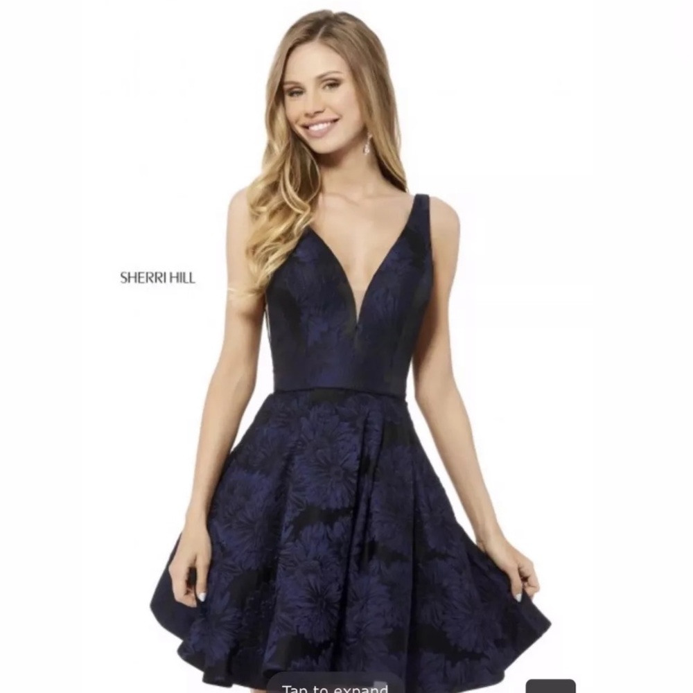 Sherri Hill formal cocktail dress black 00